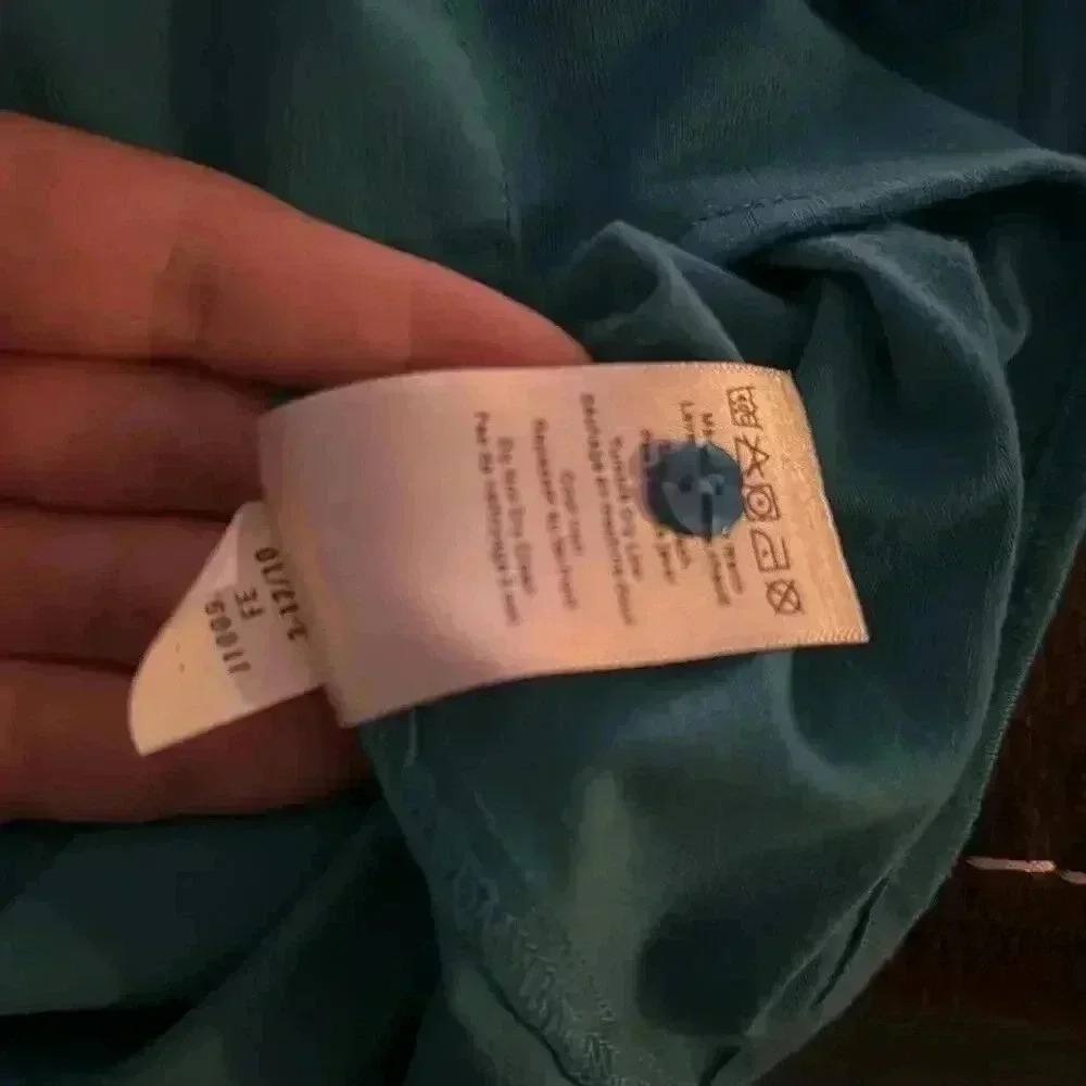 Merrell opti-wick of 30+ teal short sleeve button up women’s size XL/Extra Large - Picture 8 of 9